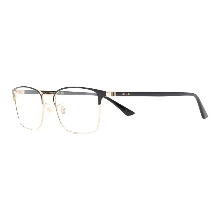 商品[国内直发] Gucci|【可配度数】 古驰 透明镜片黑色镜框 侧边logo标识 塑料金属 方形 光学镜架 男款,价格¥1701,第1张图片