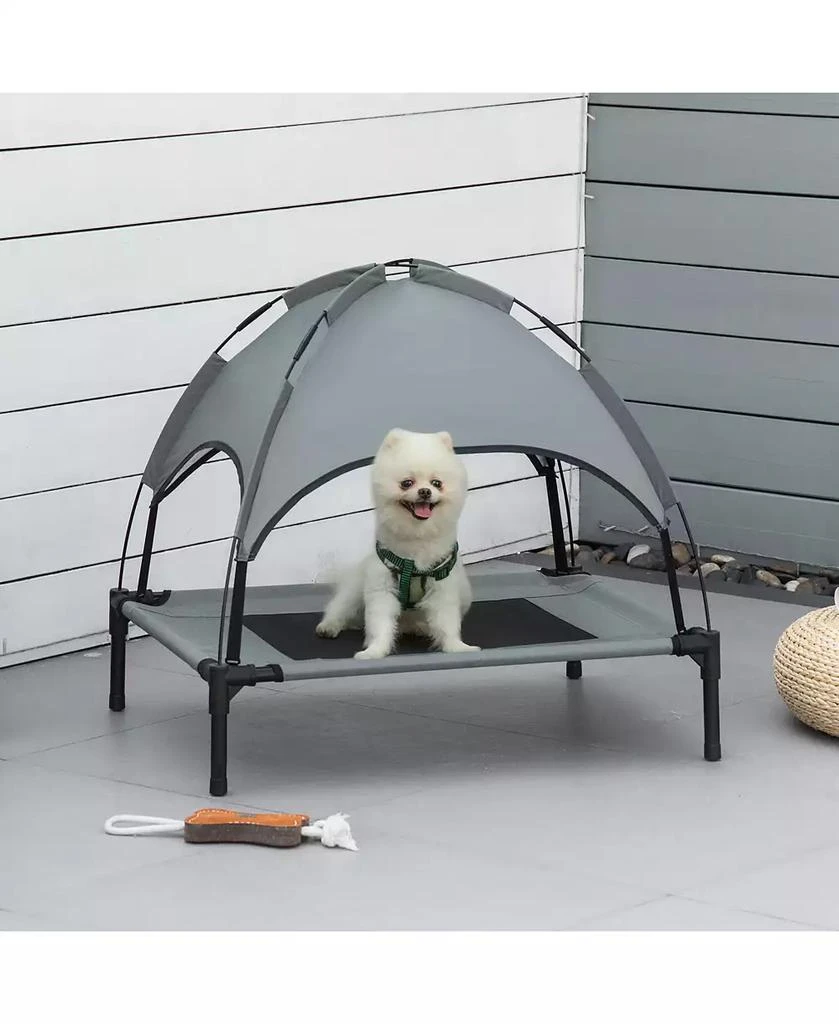 商品PawHut|Elevated Pet Bed Dog Foldable Cot Tent Canopy Instant Shelter Outdoor,价格¥370,第1张图片