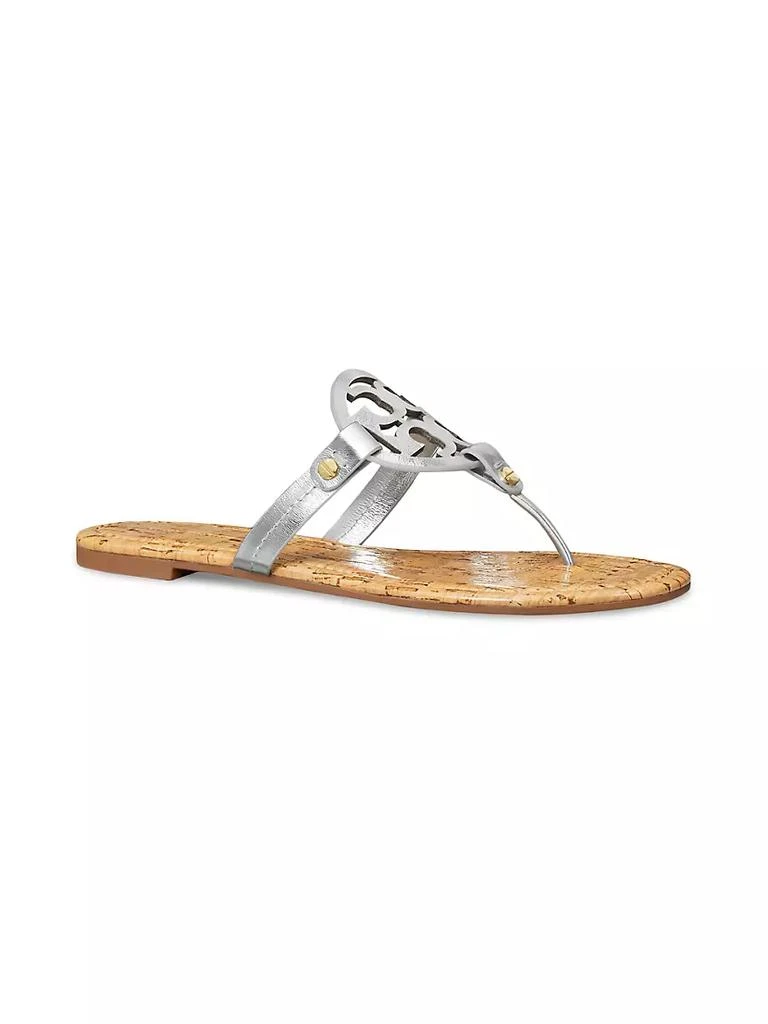 商品Tory Burch|Miller Metallic Leather Flip Flop Sandals,价格¥1462,第2张图片详细描述