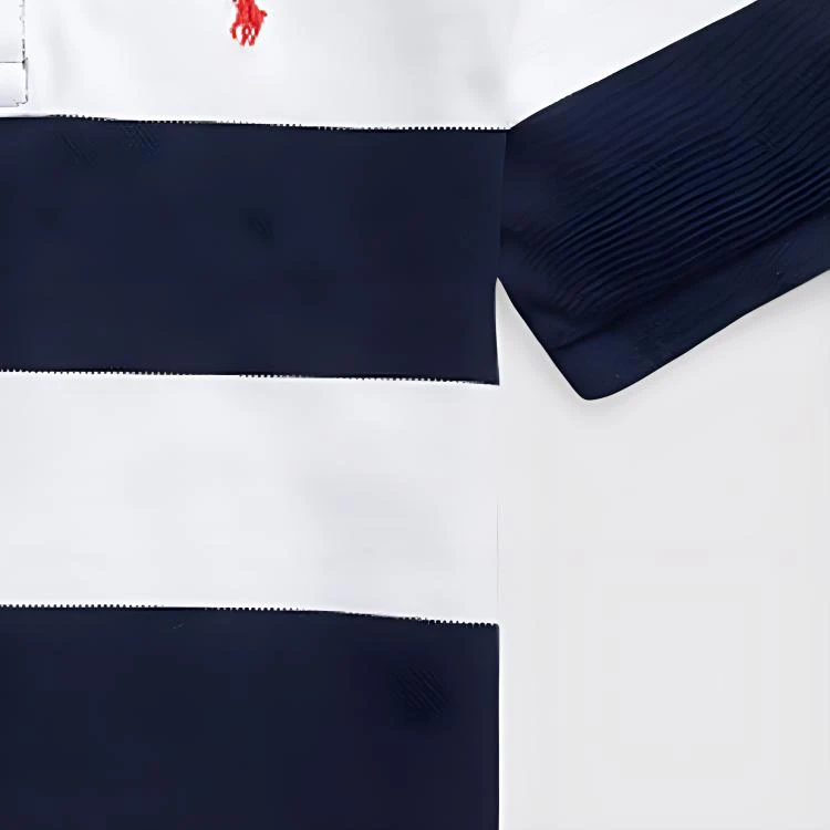 商品[国内直发] Ralph Lauren|SS24 小马刺绣条纹休闲短袖Polo衫T恤 深蓝色 儿童款,价格¥664,第6张图片详细描述