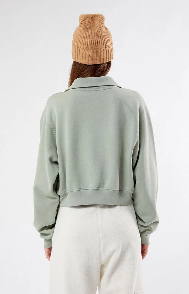 商品PacSun|Switzerland Half Zip Cropped Sweatshirt,价格¥157,第3张图片详细描述