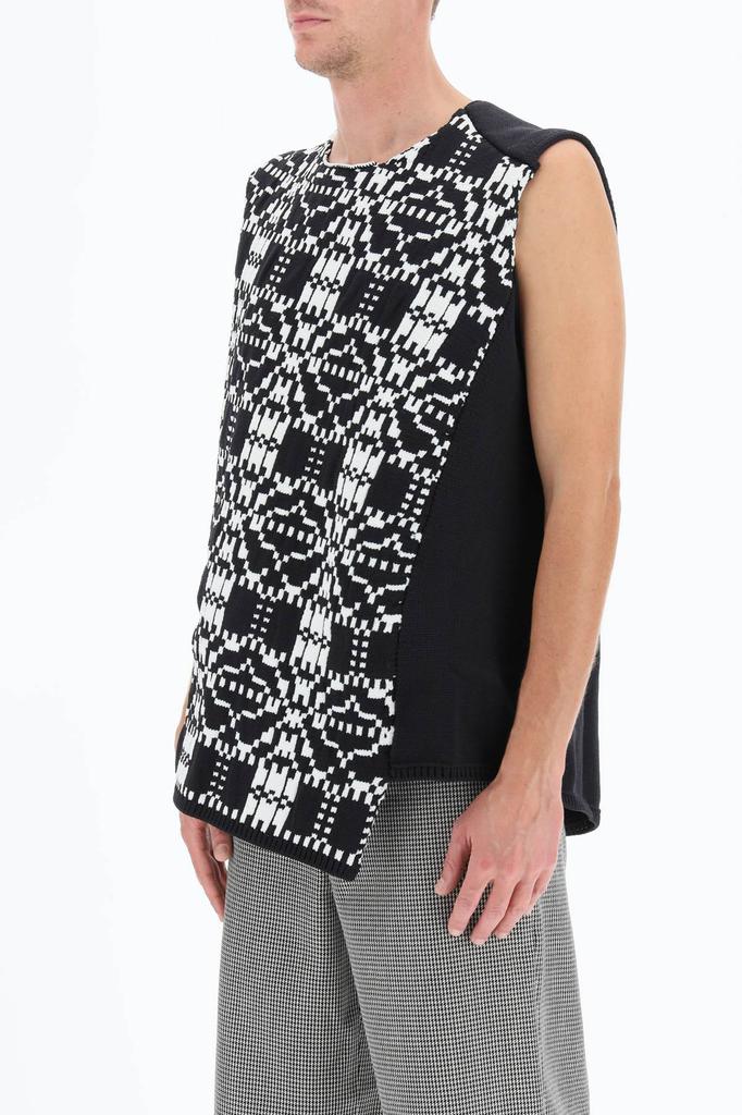 Comme des garcons homme plus asymmetric sleeveless sweater商品第4张图片规格展示