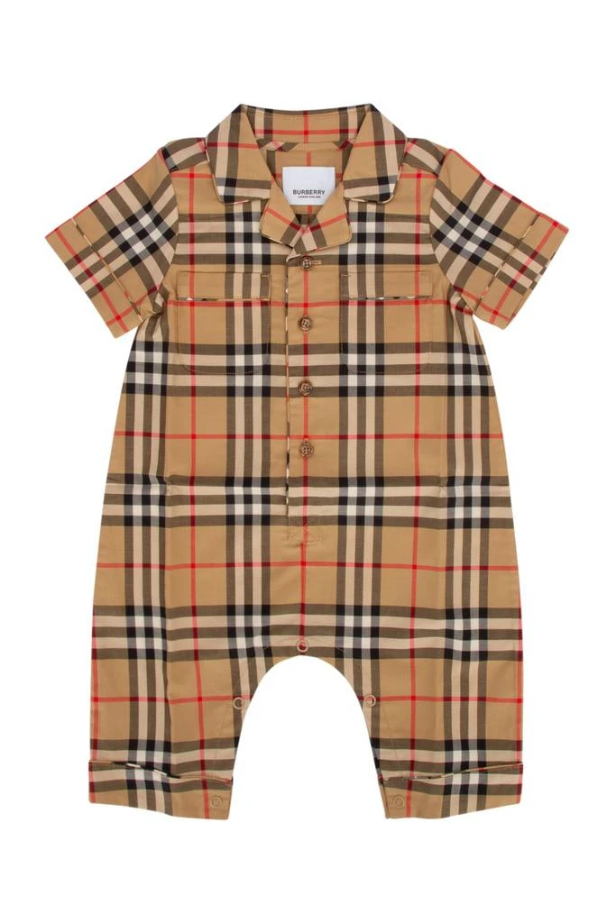 商品Burberry|Burberry Kids Checked Romper,价格¥1405,第1张图片