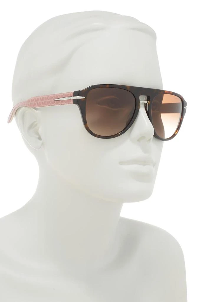 商品Michael Kors|56mm Pilot Sunglasses,价格¥563,第3张图片详细描述