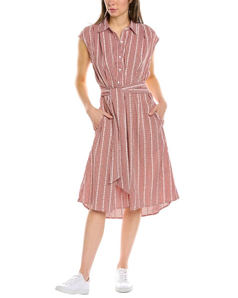 Max Studio Gingham Shirtdress商品第1张图片规格展示