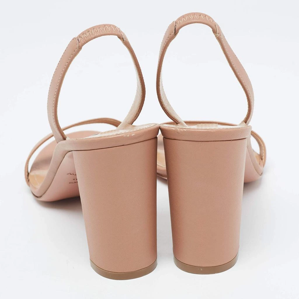 商品[二手商品] Aquazzura|Aquazzura Powder Pink Leather So Nude Slingback Sandals Size 38,价格¥1625,第5张图片详细描述