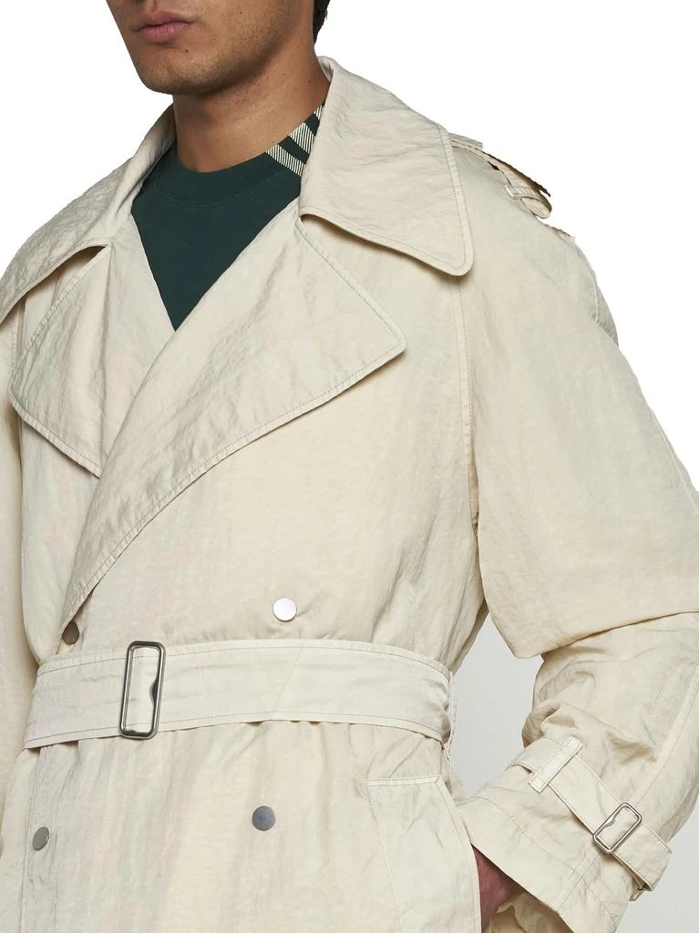 商品Burberry|Double-breasted Belted Trench Coat,价格¥15227,第4张图片详细描述