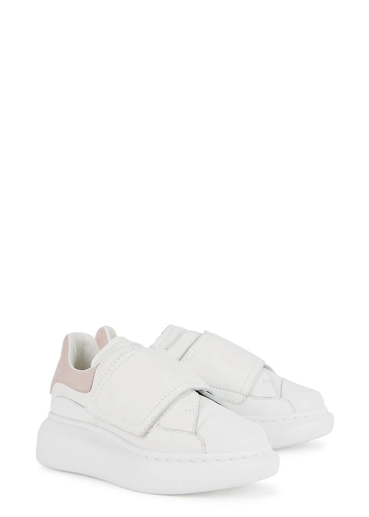 商品McQueen|KIDS Oversized white leather sneakers,价格¥750,第3张图片详细描述