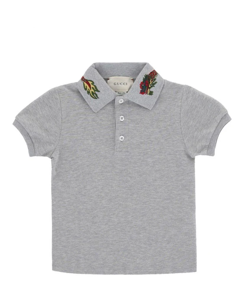 商品Gucci|Gucci Kids Embroidered Polo,价格¥1590,第2张图片详细描述