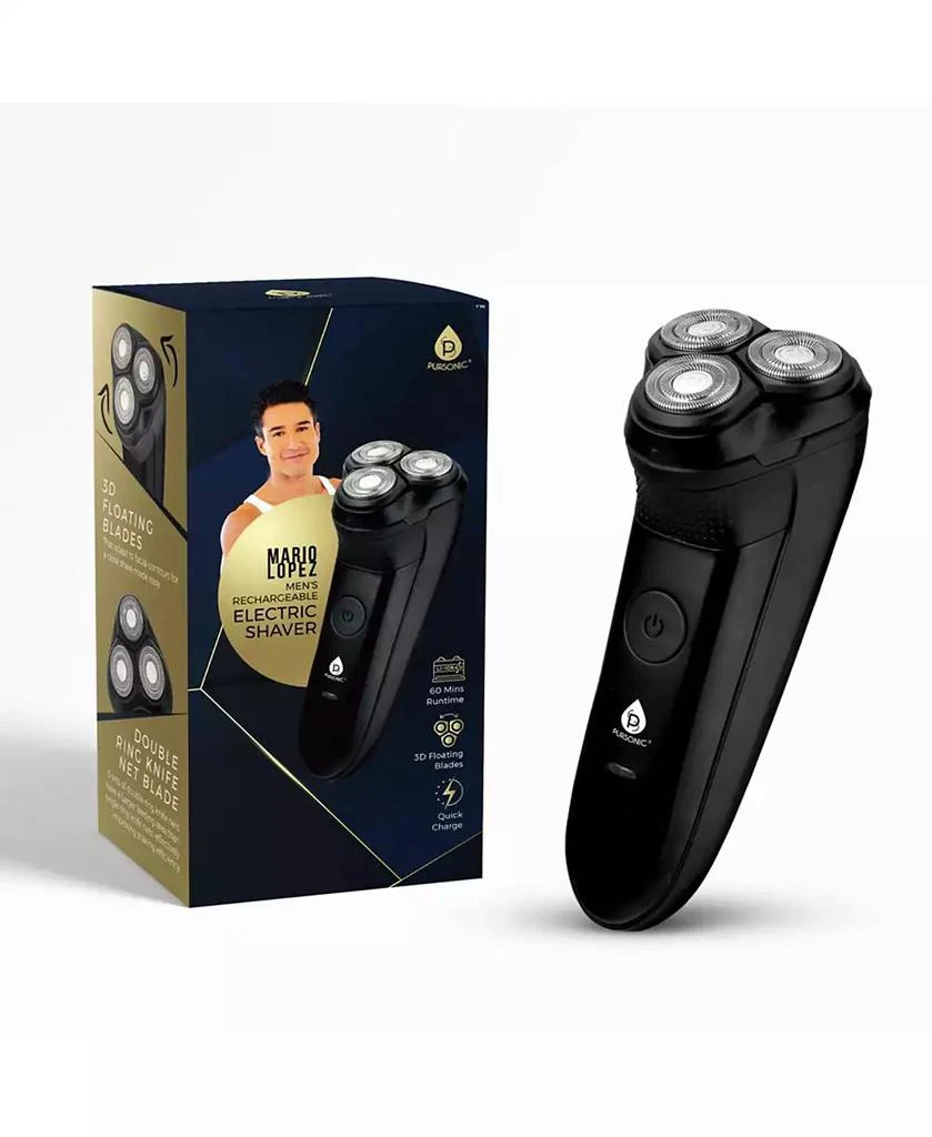 商品PURSONIC|Mario Lopez Men's Rechargeable Electric Shaver,价格¥223,第1张图片