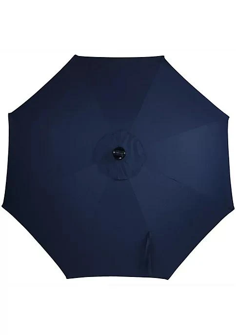 商品Sunnydaze Decor|Decor 9 Ft Solar Aluminum Patio Umbrella With Tilt And Crank   Navy,价格¥1042,第3张图片详细描述
