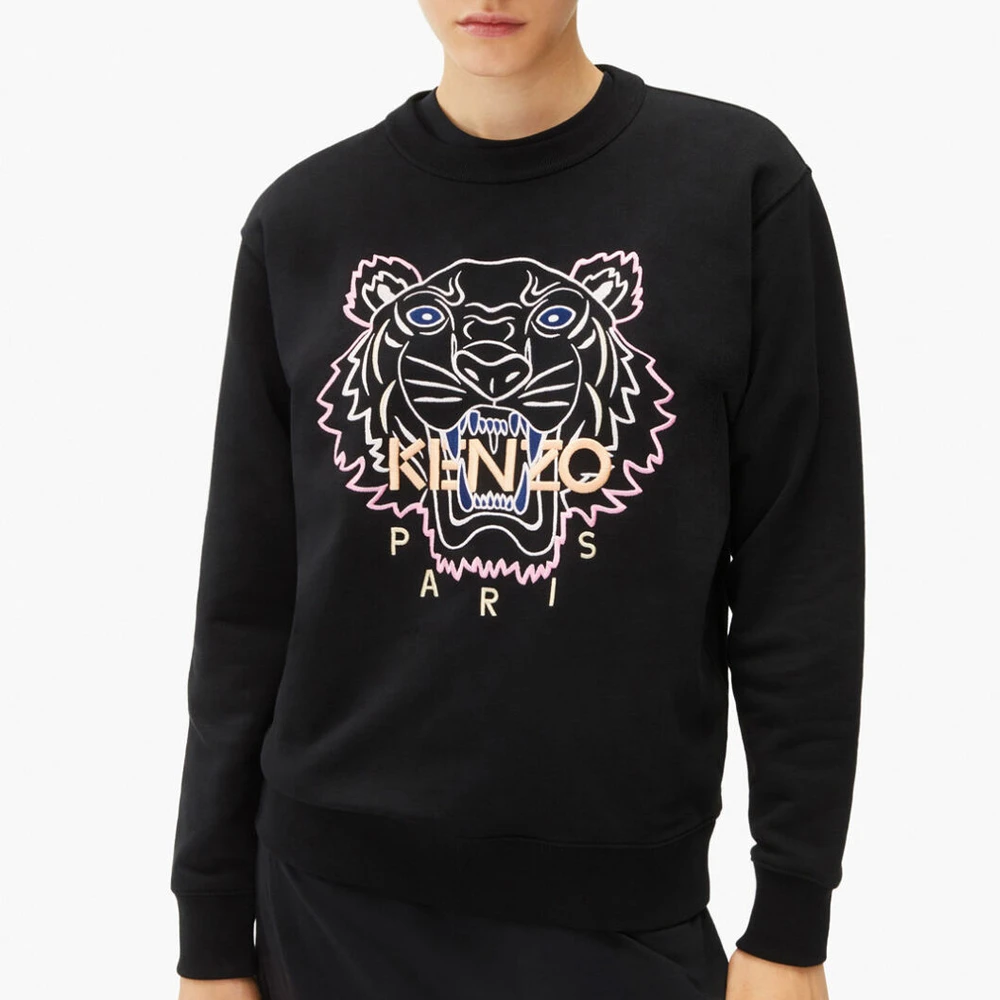 KENZO 女士黑色棉质卫衣 FC52SW8244XH-99 商品