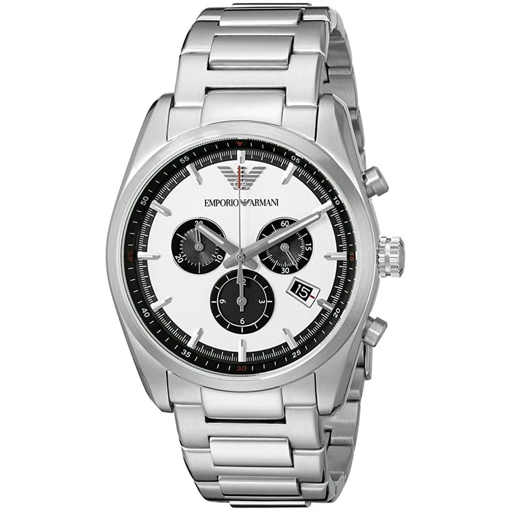 商品Armani|Armani Men's Sportivo Silver Dial Watch,价格¥1528,第1张图片