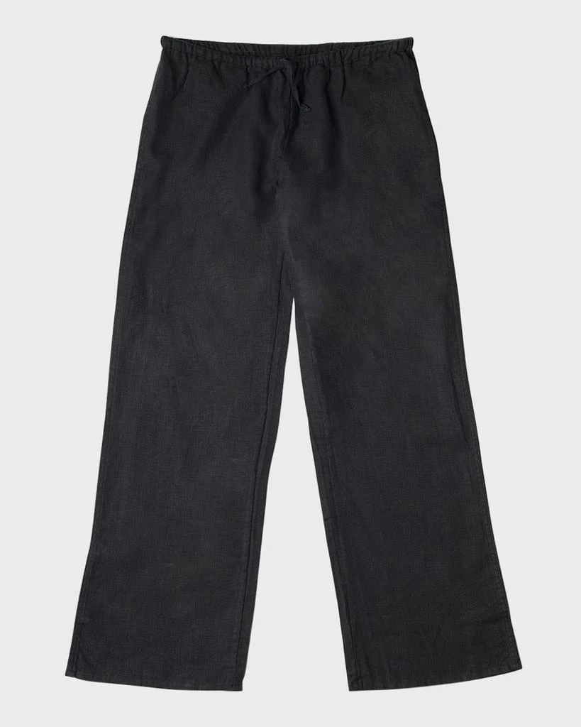 商品Desmond & Dempsey|Straight-Leg Linen Lounge Trousers,价格¥1004,第1张图片详细描述