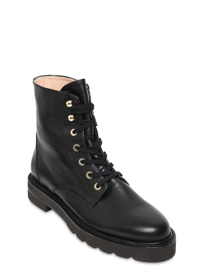 商品Stuart Weitzman|30mm Mila Lift Leather Ankle Boots,价格¥4366,第3张图片详细描述