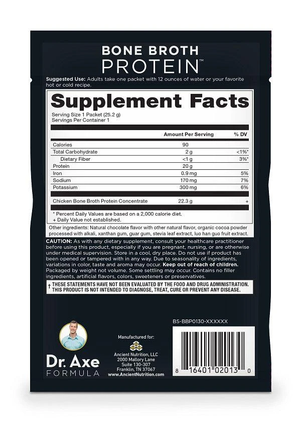 商品Ancient Nutrition|Bone Broth Protein® | - Single Serving 15 Count,价格¥417,第4张图片详细描述