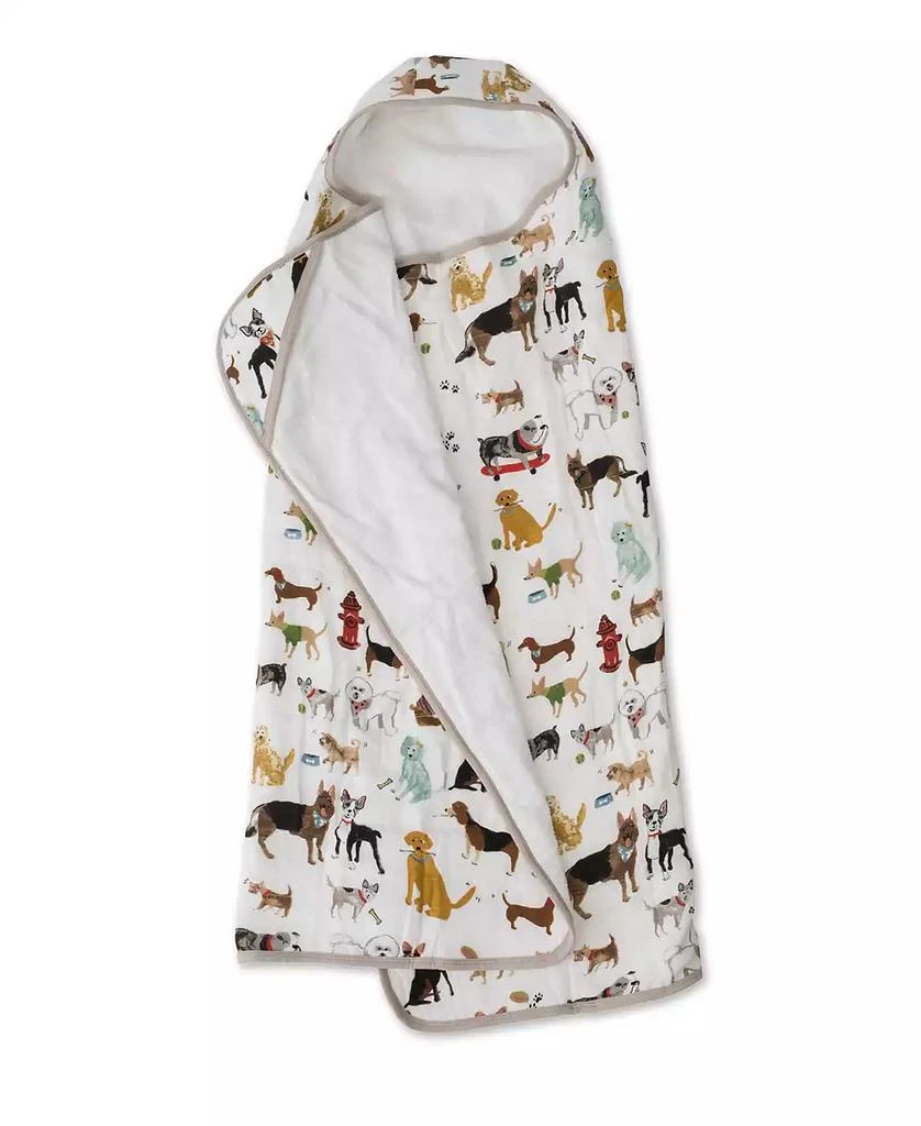 商品Little Unicorn|Baby Boys Animal Print Muslin and Terry Hooded Towel,价格¥375,第1张图片