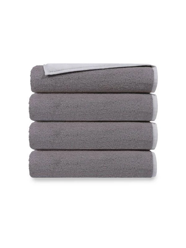商品Depera Home|Double Faced 4-Piece Turkish Cotton Bath Towel Set,价格¥703,第1张图片