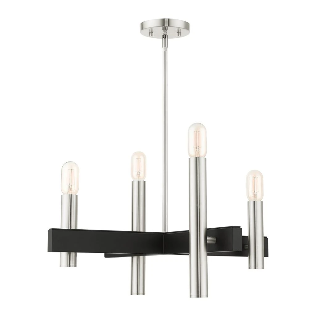 Four Light Brushed Nickel Chandelier 商品