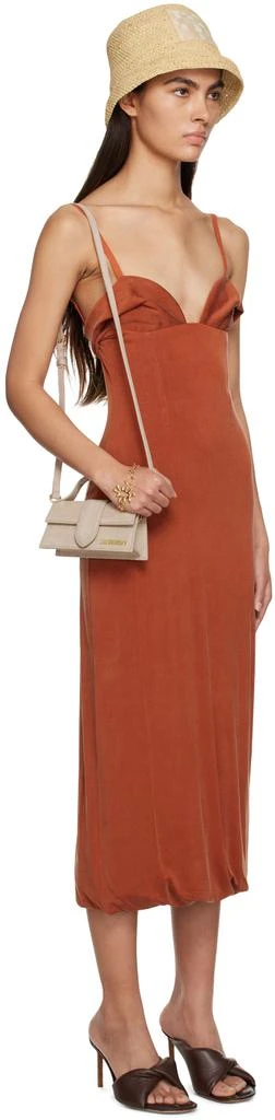 商品Jacquemus|Orange Le Raphia 'La Robe Praia' Midi Dress,价格¥2355,第2张图片详细描述