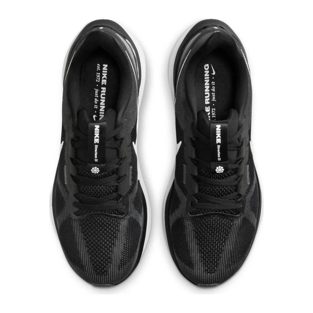 商品NIKE|Men's Structure 25 Road Running Shoes In Black/white/dark Grey,价格¥1021,第5张图片详细描述