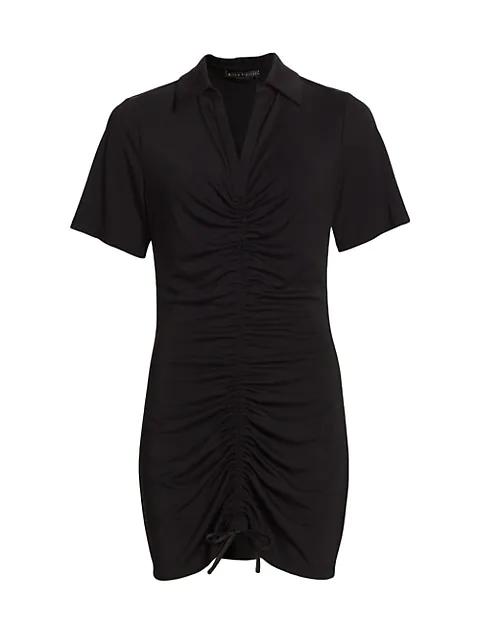 Marsha Ruched Polo T-Shirt Dress商品第1张图片规格展示