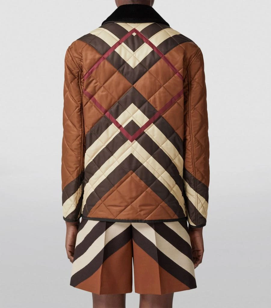 商品Burberry|Chevron Check Quilted Jacket,价格¥13403,第4张图片详细描述