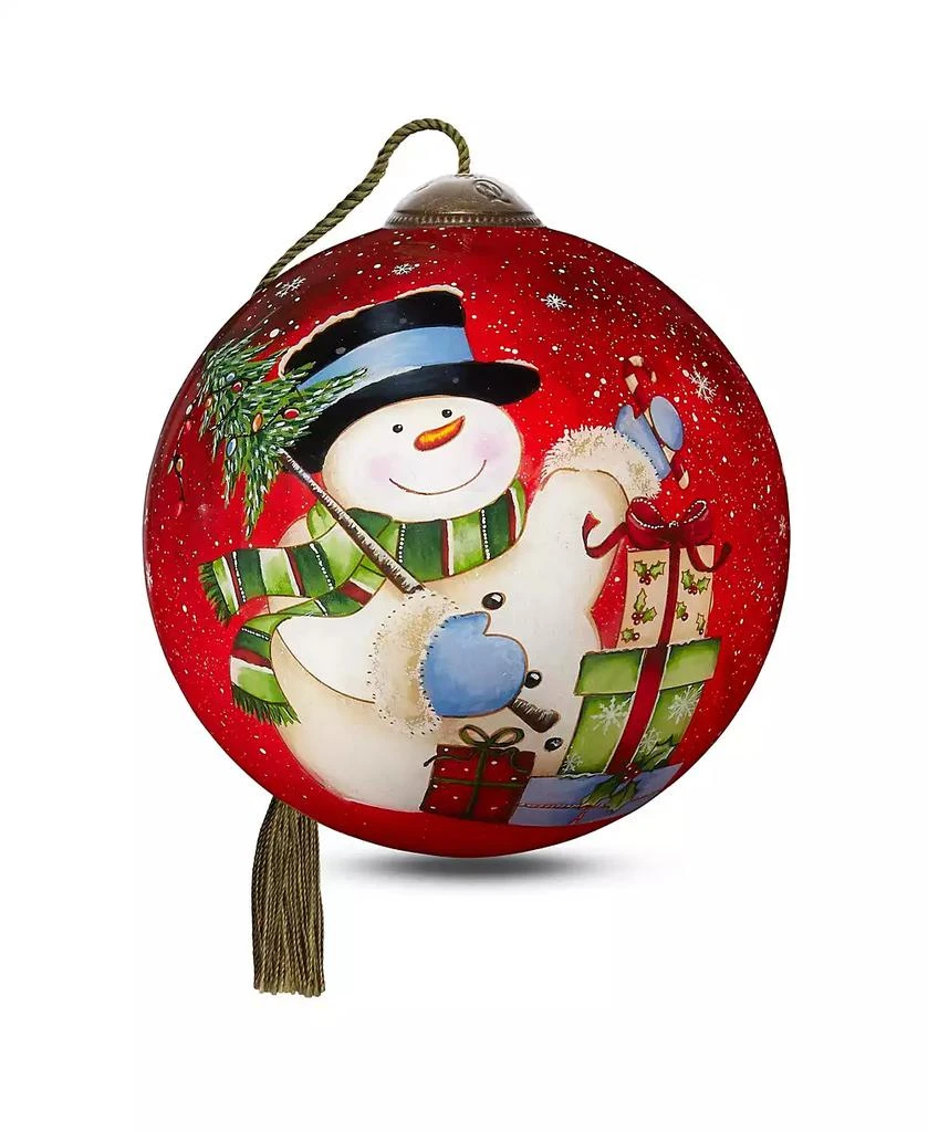 商品Precious Moments|Ne'Qwa Art 7221113 Snowman Celebration Hand-Painted Blown Glass Ornament,价格¥527,第2张图片详细描述