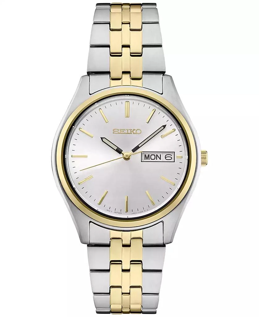 商品Seiko|Men's Essentials Two-Tone Stainless Steel Bracelet Watch 37mm,价格¥1298,第1张图片