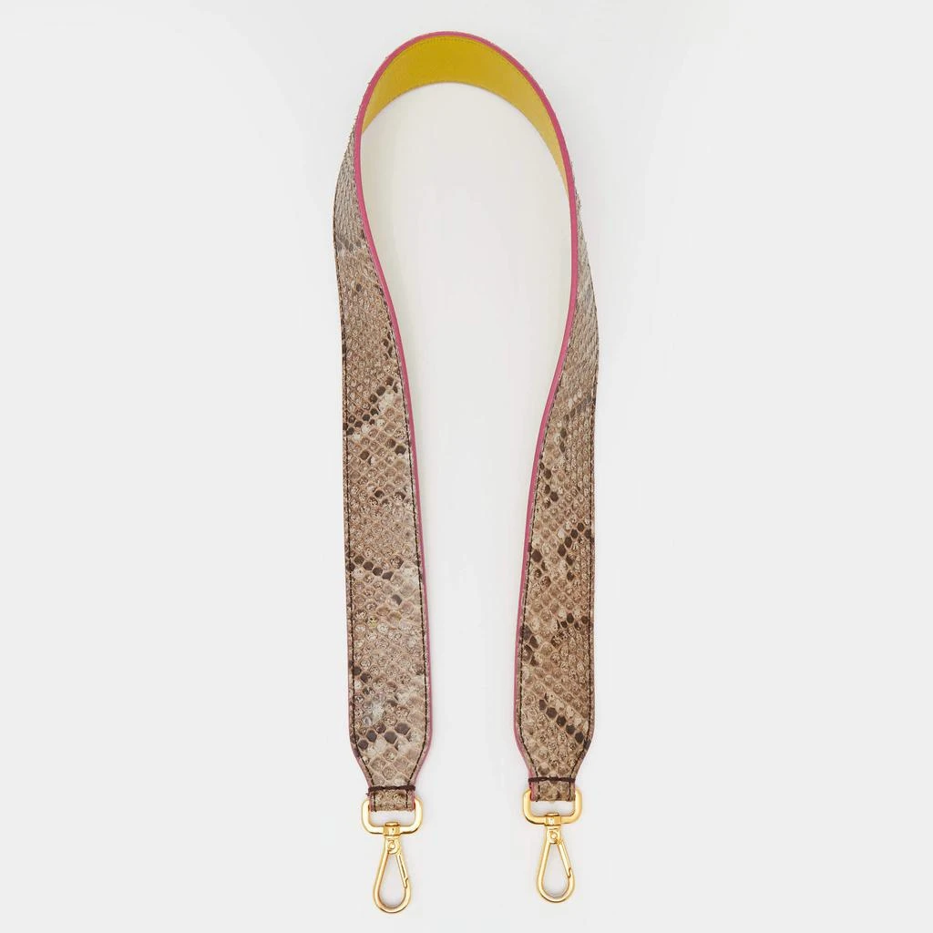 商品[二手商品] Fendi|Fendi Beige/Brown Python Strap You Shoulder Strap,价格¥2978,第1张图片