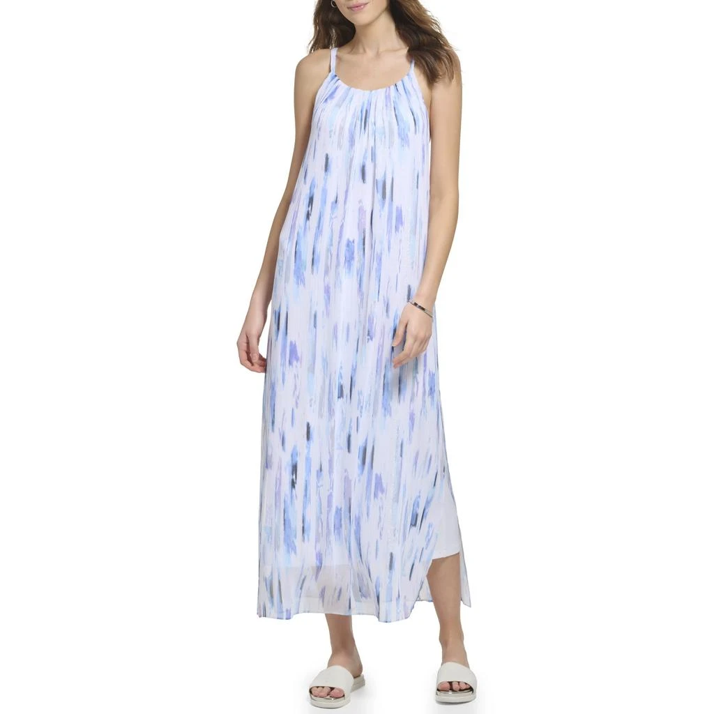 商品DKNY|Sleeveless Print Chiffon Dress,价格¥373,第1张图片