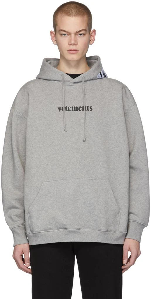 商品Vetements|Grey Postage Hoodie,价格¥5703,第1张图片