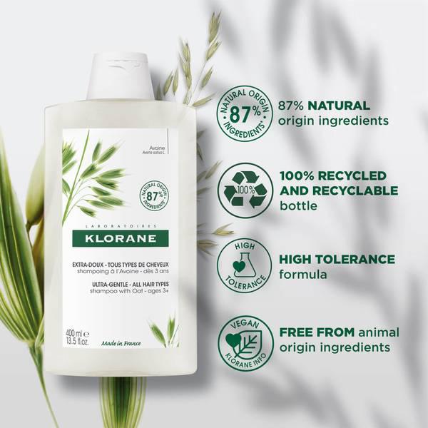 Klorane Softening Shampoo with Oat Milk 400ml商品第2张图片规格展示