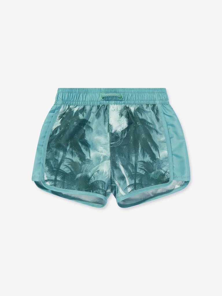 商品Emporio Armani|Emporio Armani Baby Boys Palm Leaf Swim Shorts in Green,价格¥412,第1张图片