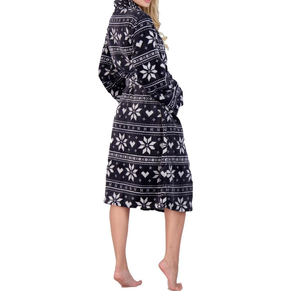 商品P.J. Salvage|PJ Salvage Women's Printed Mid-Length Belted Plush Robe,价格¥92,第2张图片详细描述