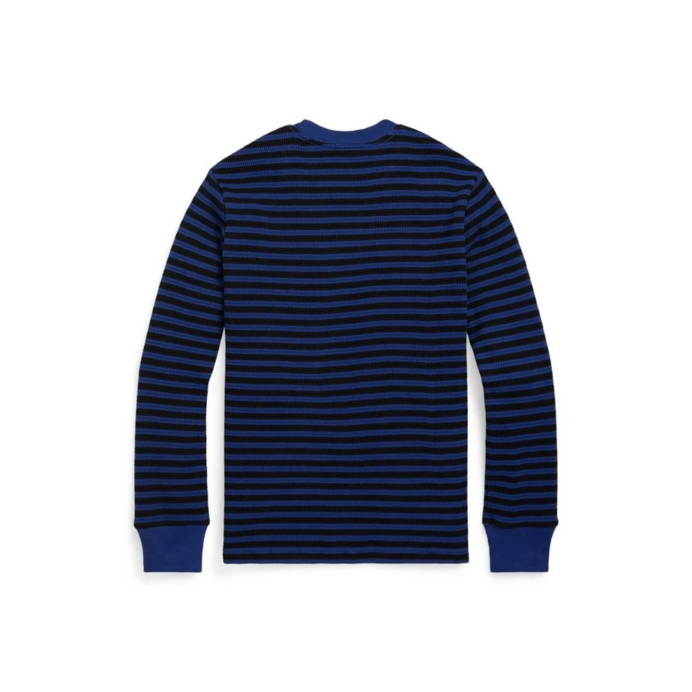商品Ralph Lauren|Big Boys Striped Waffle Long Sleeves T-shirt,价格¥137,第2张图片详细描述