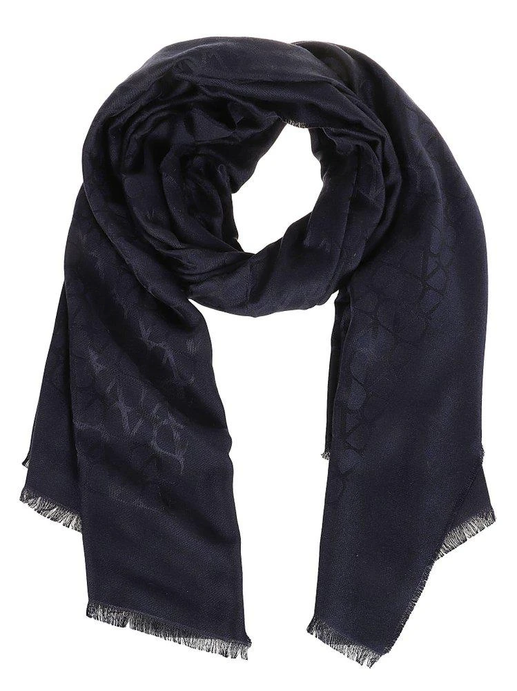 商品Valentino|Valentino	VLogo Signature Frayed Scarf,价格¥4689,第1张图片