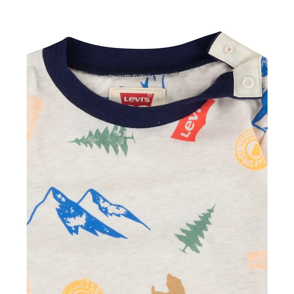 商品Levi's|Baby Boys Happy Camper T-shirt and Overall, 2 Piece Set,价格¥207,第3张图片详细描述