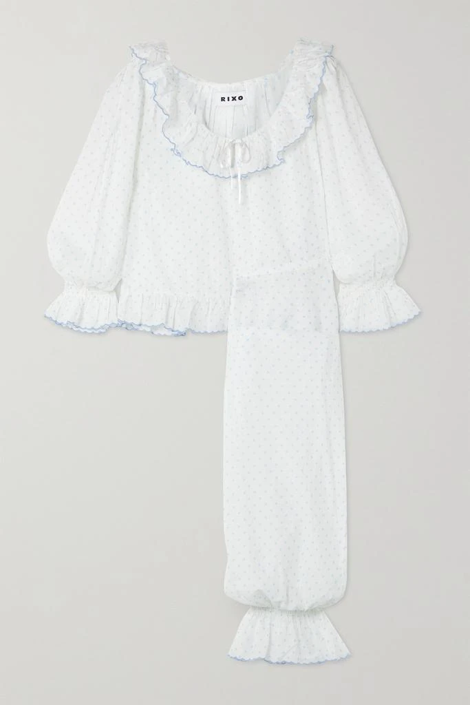 商品Rixo|Bobbie 波点纯棉巴里纱睡衣套装,价格¥608,第1张图片