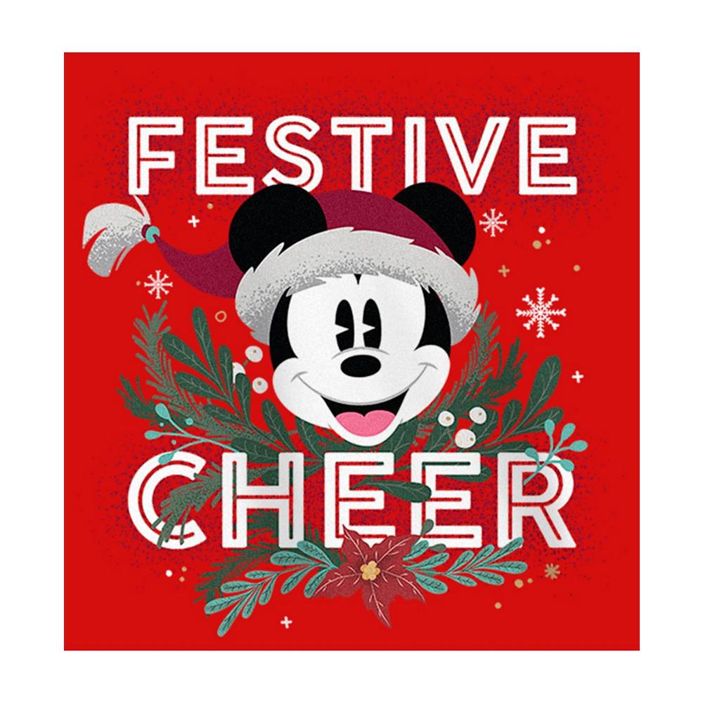 Girl's Mickey & Friends Mickey Mouse Festive Cheer  Child T-Shirt商品第2张图片规格展示