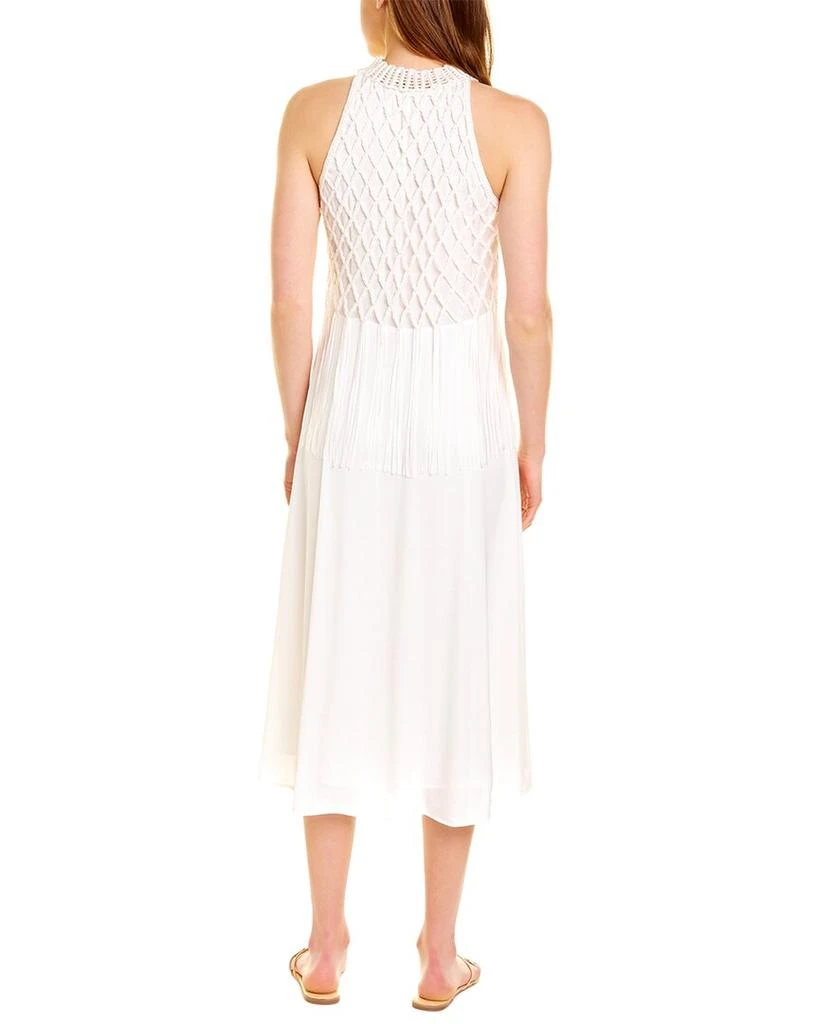 商品Vince|Vince Crochet Fringe Mixed Media Midi Dress,价格¥945,第2张图片详细描述