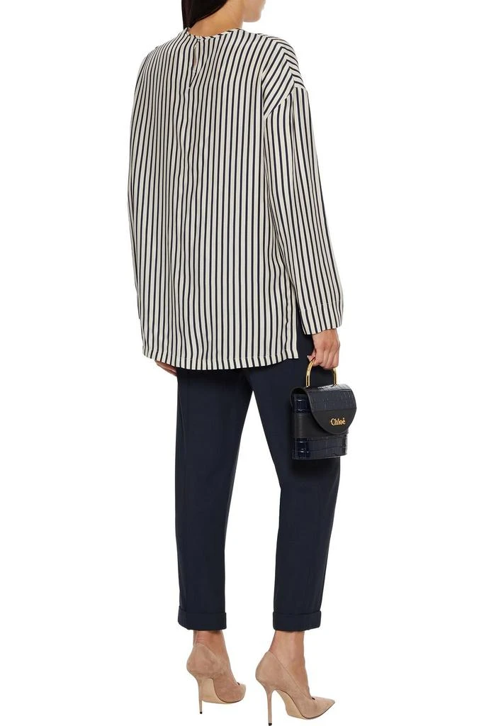 商品Max Mara|Manisa striped silk crepe de chine top,价格¥1461,第1张图片