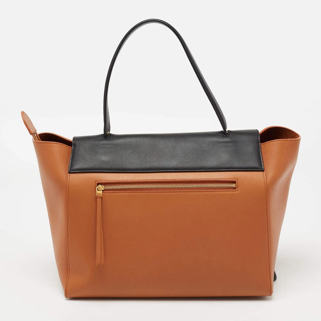 商品[二手商品] Celine|Celine Brown/Black Leather Small Belt Top Handle Bag,价格¥7671,第4张图片详细描述