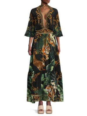 商品Camilla|​Silk Cutout Maxi Dress,价格¥2427,第1张图片