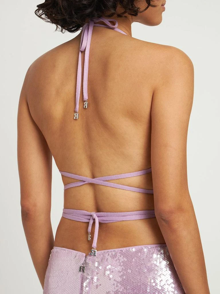 商品ROTATE Birger Christensen|Konni Embellished Triangle Bra Top,价格¥370,第2张图片详细描述