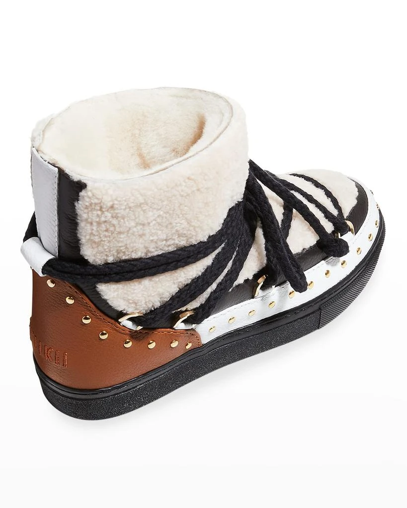 商品INUIKII|Curly Rock Shearling Colorblock Snow Booties,价格¥3399,第4张图片详细描述