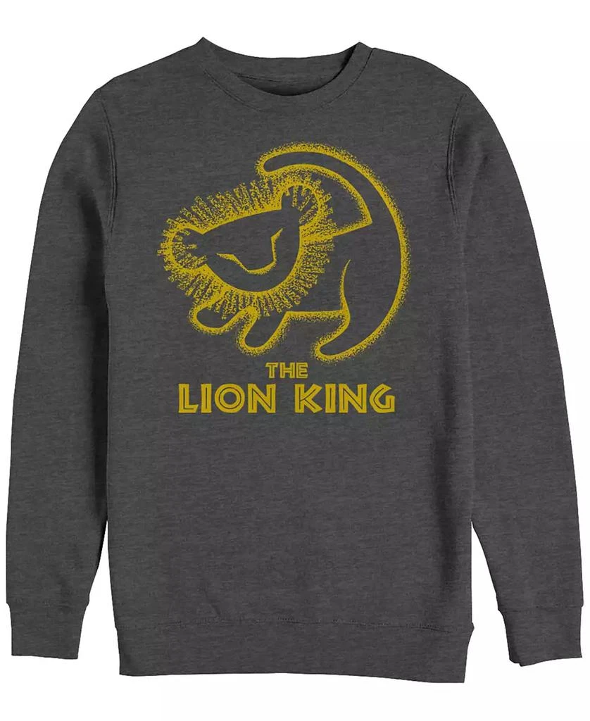 商品Disney|Disney Men's Lion King Simba Cave Painting, Crewneck Fleece,价格¥337,第2张图片详细描述