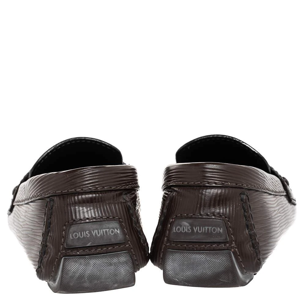 商品[二手商品] Louis Vuitton|Louis Vuitton Dark Brown Epi Leather Monte Carlo Slip On Loafers Size 41 ,价格¥2274,第5张图片详细描述