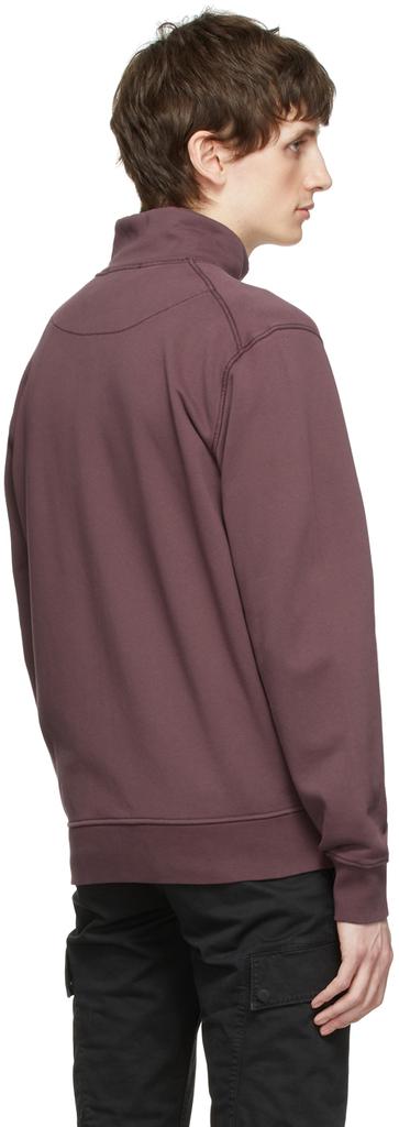 Burgundy Cotton Sweatshirt商品第3张图片规格展示