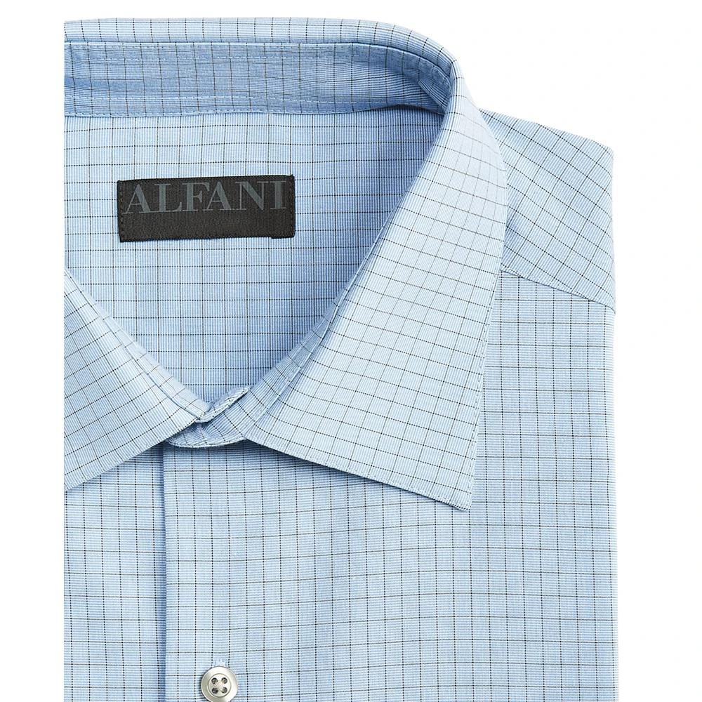 商品Alfani|Men's Regular Fit 2-Way Stretch Stain Resistant Stretch Check Dress Shirt, Created for Macy's,价格¥138,第3张图片详细描述